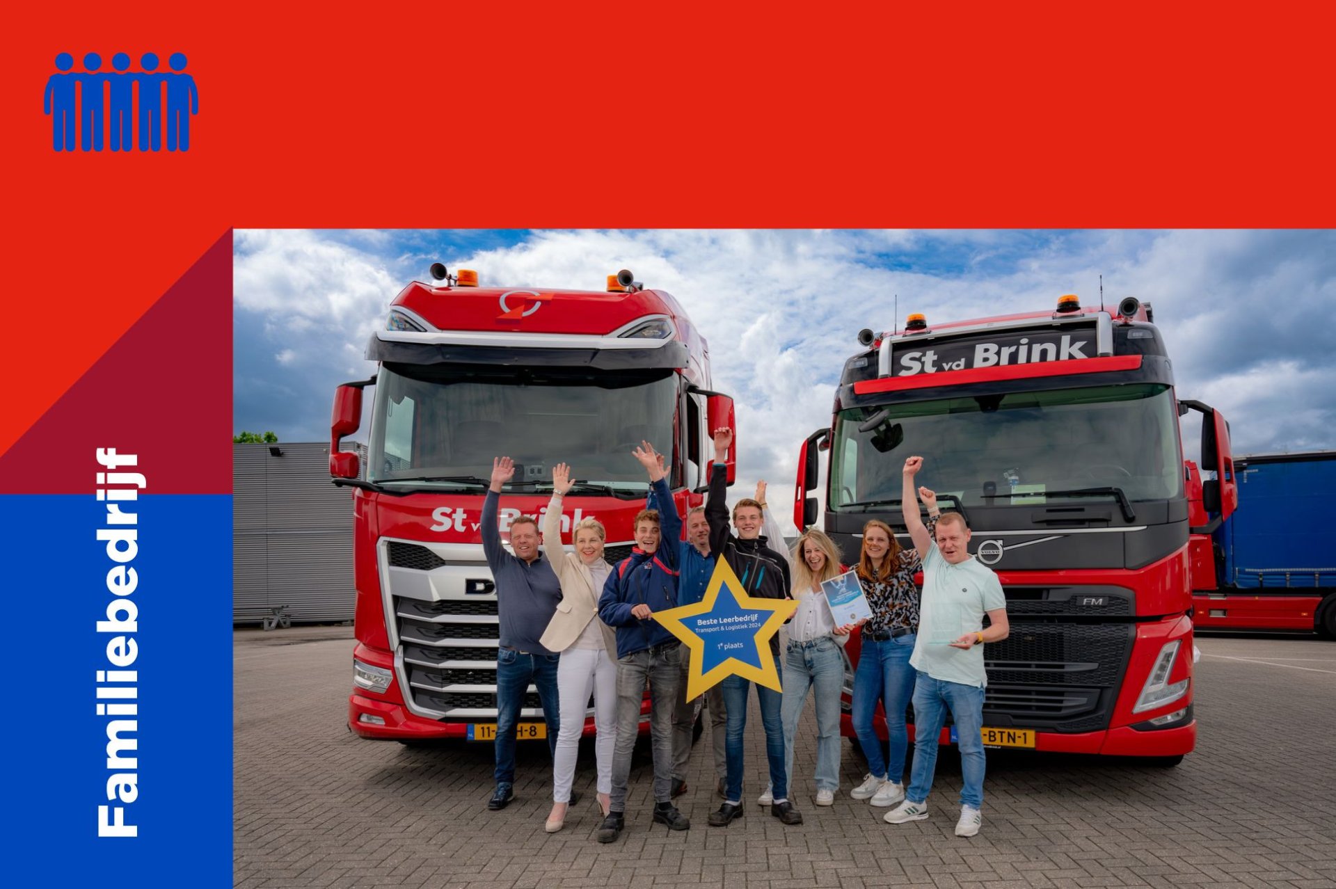St vd Brink is Beste Leerbedrijf Transport & Logistiek 2024